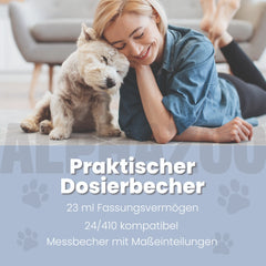 Messbecher für Futteröle