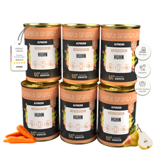Monoprotein Huhn Nassfutter für Hunde