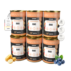Monoprotein Rind Nassfutter für Hunde