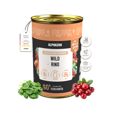 Wild + Rind Nassfutter für Adult Hunde