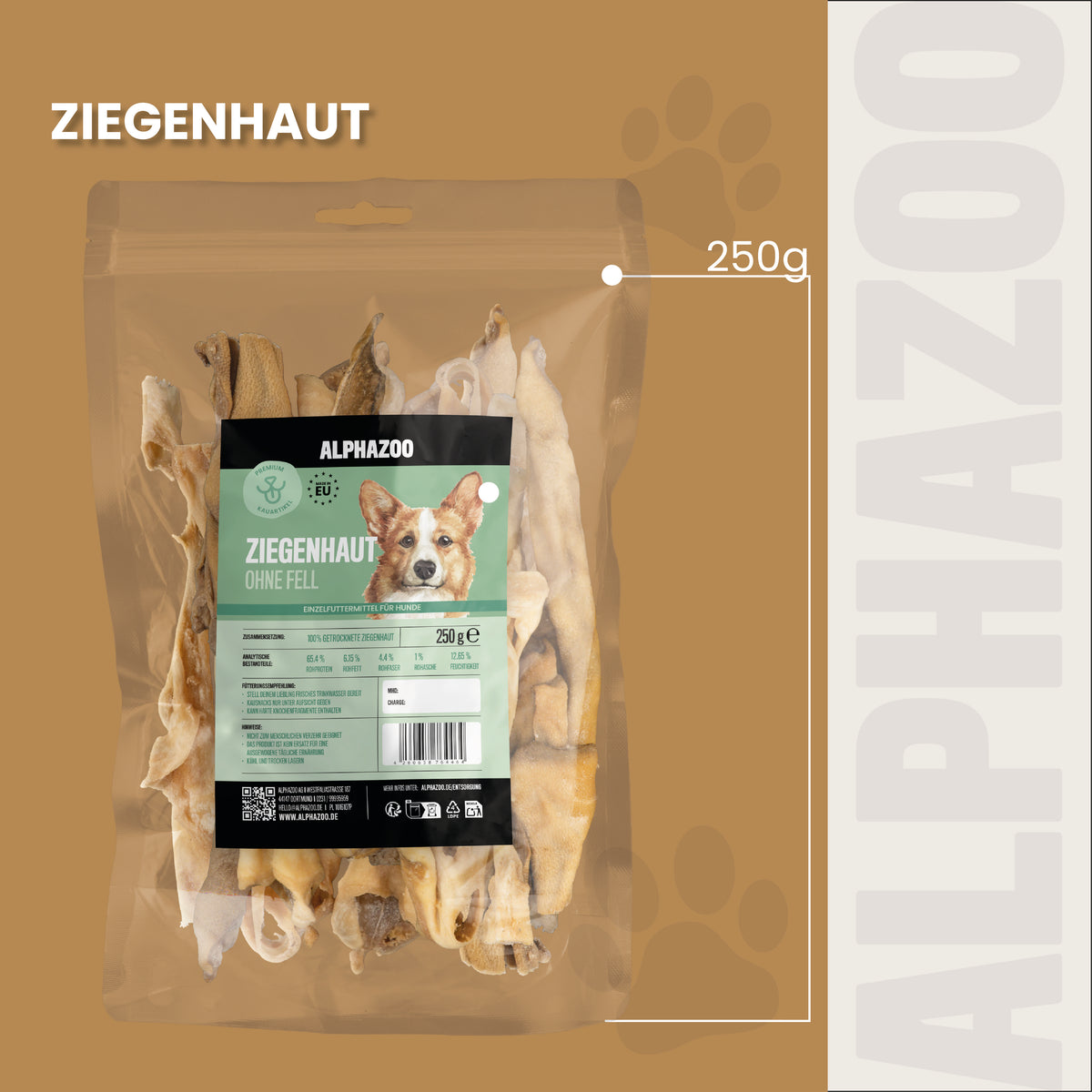 Ziegenhaut ohne Fell